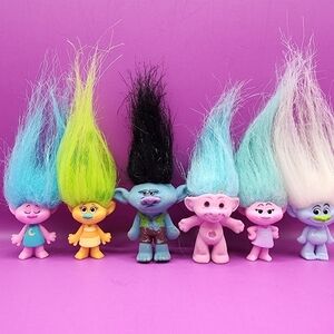 6 DreamWorks Trolls Movie 2" Figures